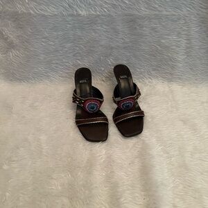 Costa Blanca Brown and Gold Sandals Modern Casual Design